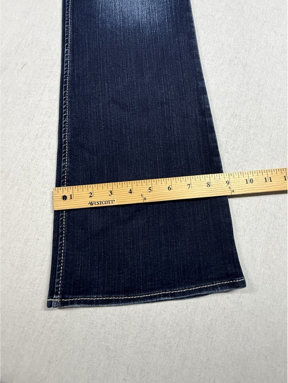Silver Suki Slim Boot Jeans Women 29x32 (30x30) Mid Rise Dark Wash Western Rodeo - Picture 4 of 9